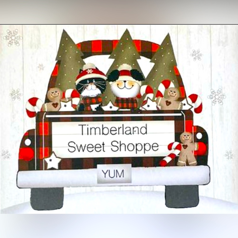 *Timberland Sweet Shoppe 4” Square Wood Block Shelf Sitter